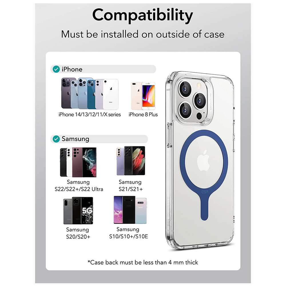 ESR HaloLock Metallic Sticker, Set of 2 Pieces, Blue