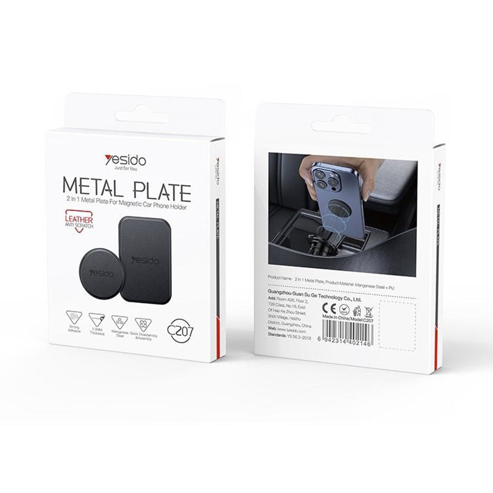 Sticker Metalic Yesido C207 2in1, Sort