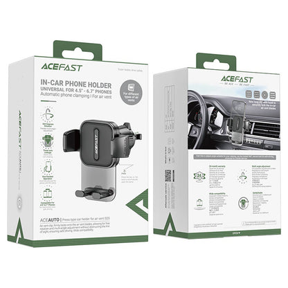 Bilholder Acefast D25, 4.5inch - 6.7inch, Sort