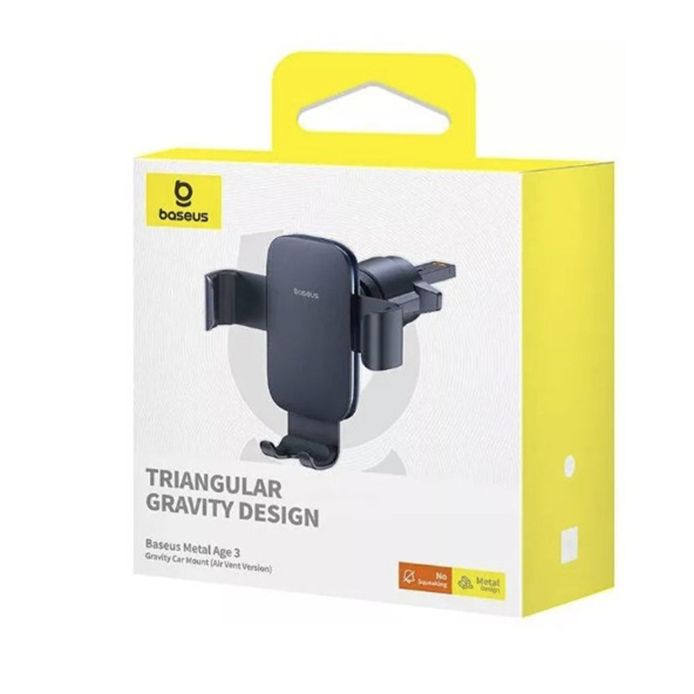 Baseus Metal Age 3 Bilholder, 4,7 tommer - 6,7 tommer, Sort C40467600111-01