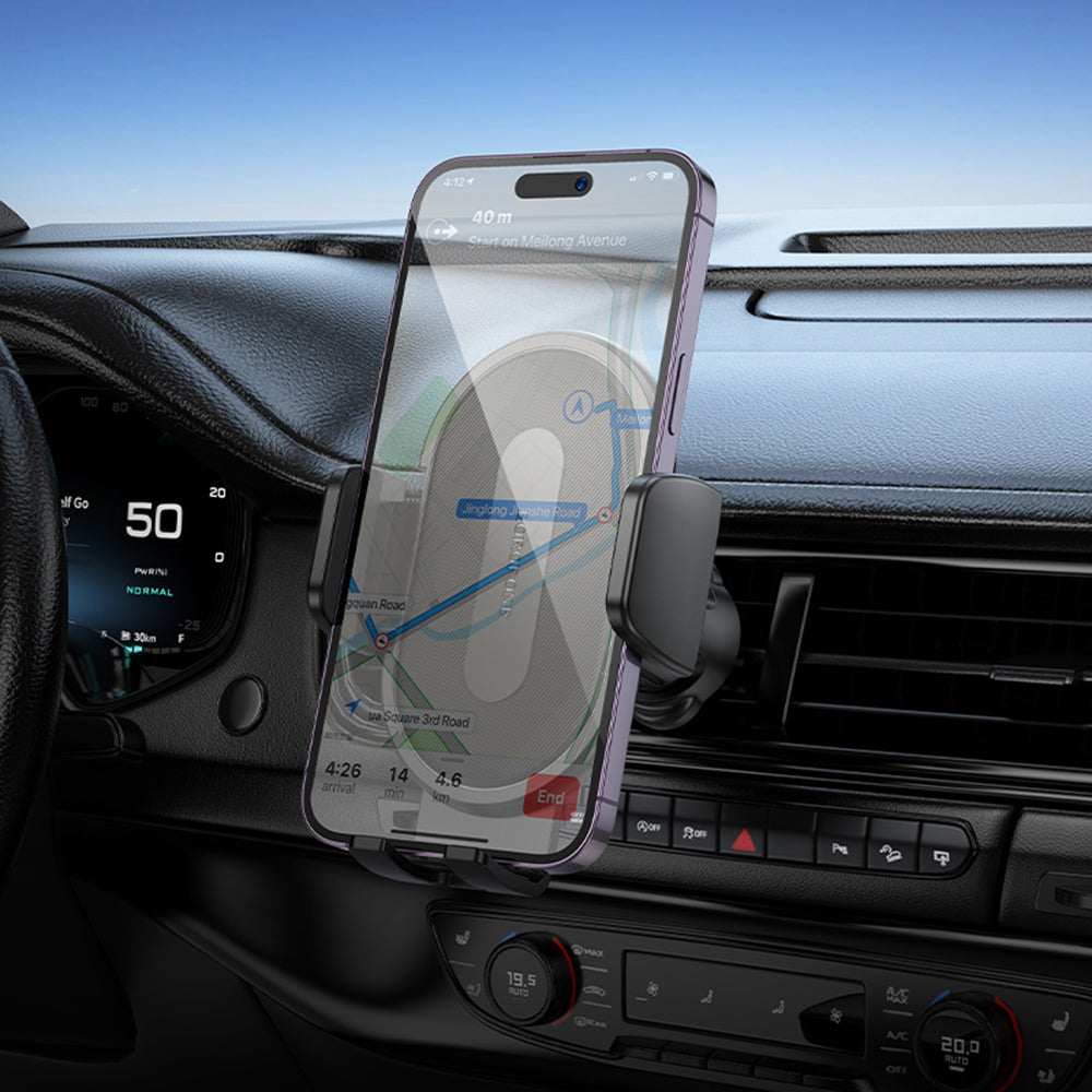 Bilholder Borofone BH133 Rio, 4.5 tommer - 7 tommer, Sort