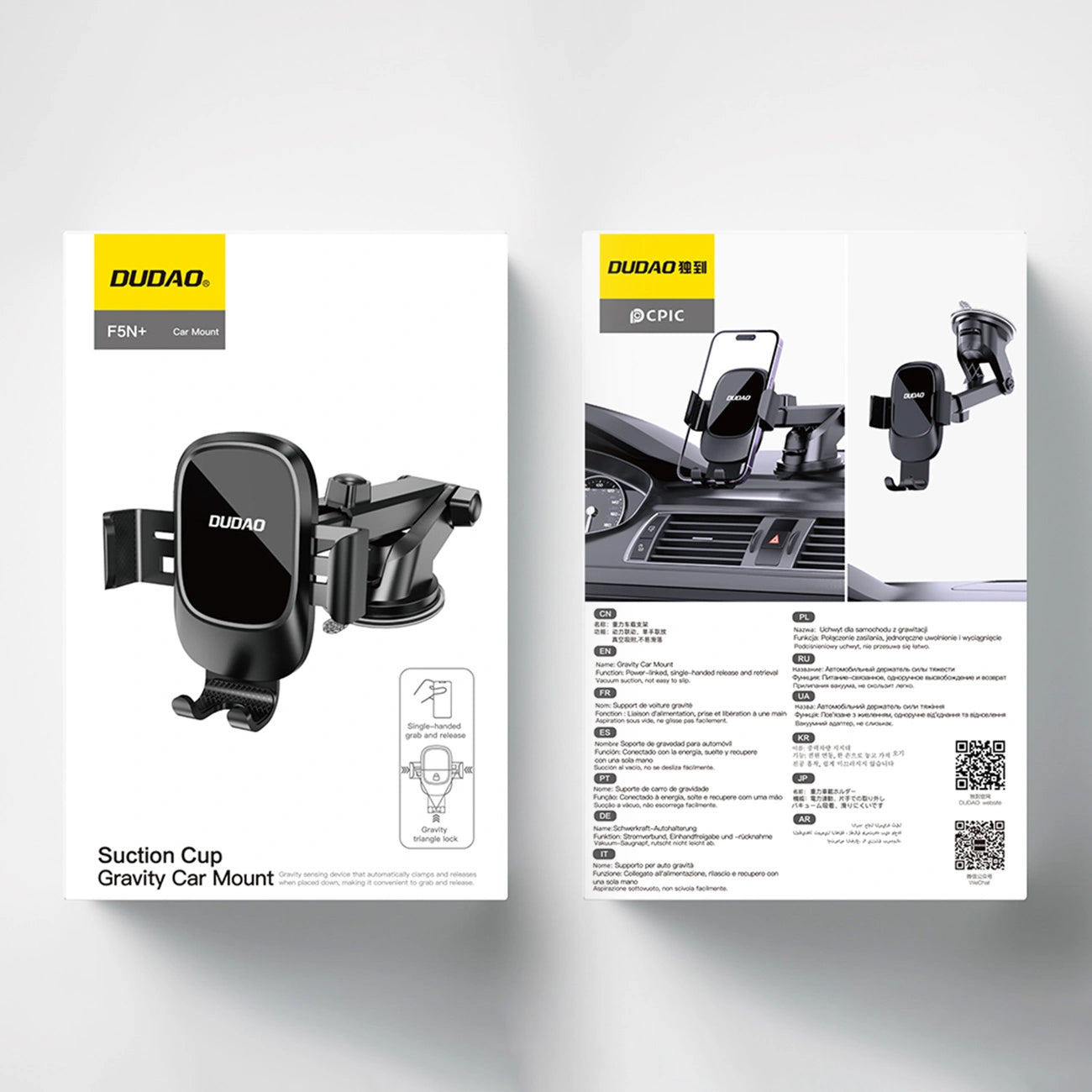 Bilholder Dudao F5N+, Universal, Sort