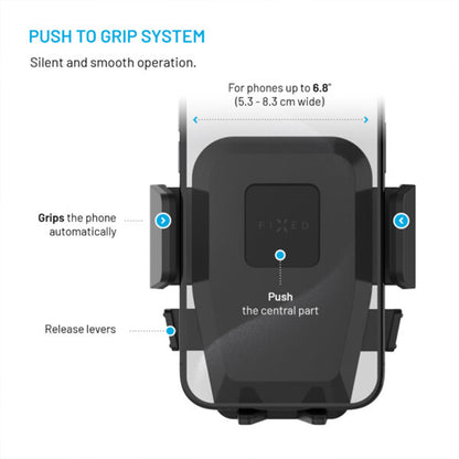 Bilholder Fixed Iconiq Lock, Universal, Sort