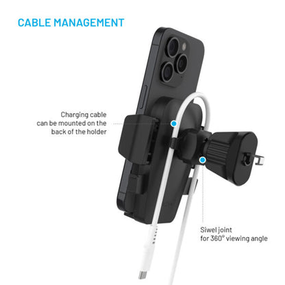 Bilholder Fixed Iconiq Lock, Universal, Sort