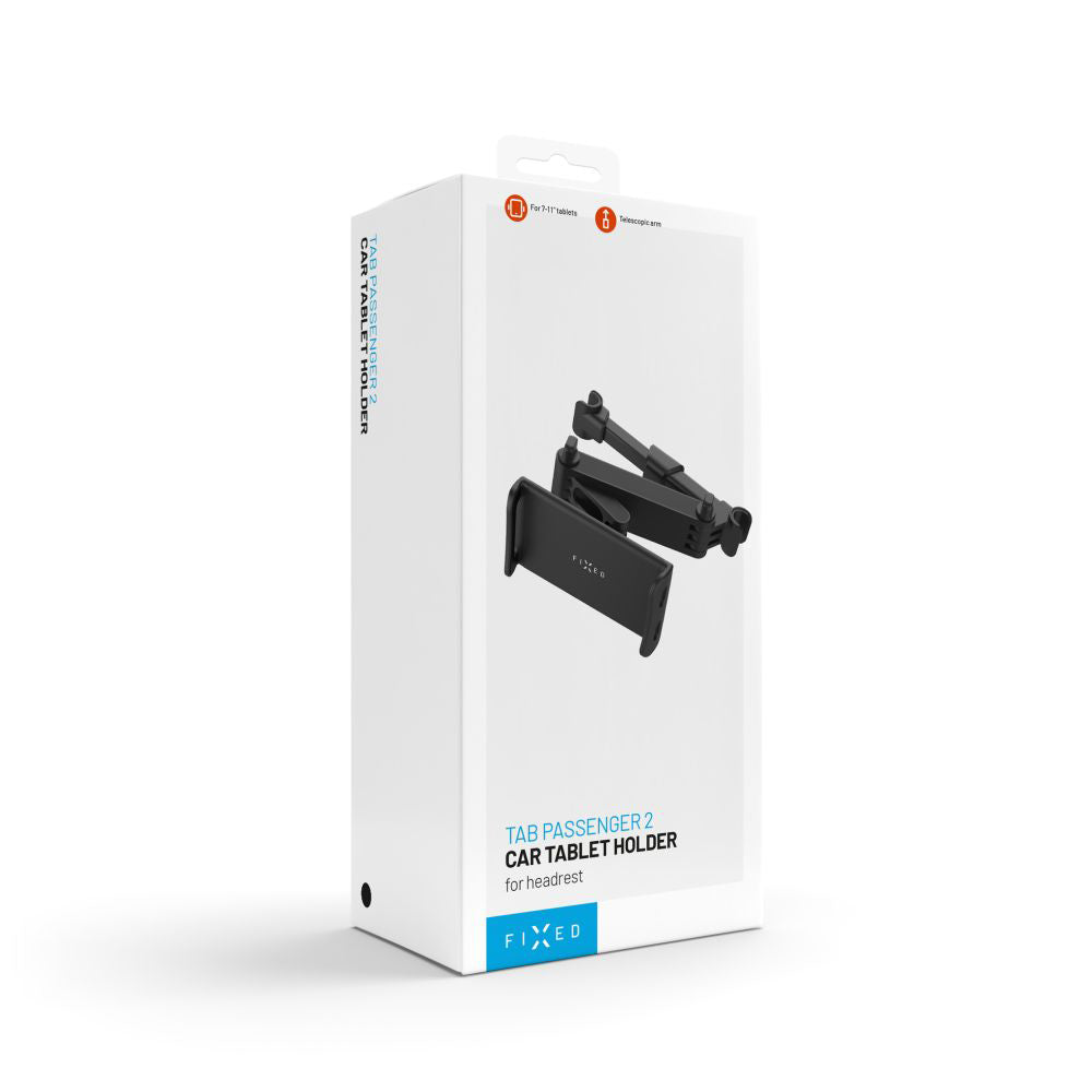Bilhovedstøtteholder Fixed Tab Passenger 2, 7 tommer - 13 tommer, Sort