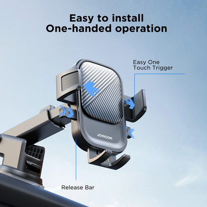 Joyroom JR-OK6 Dash 2 Bilholder, 4,7 tommer - 6,8 tommer, Sort