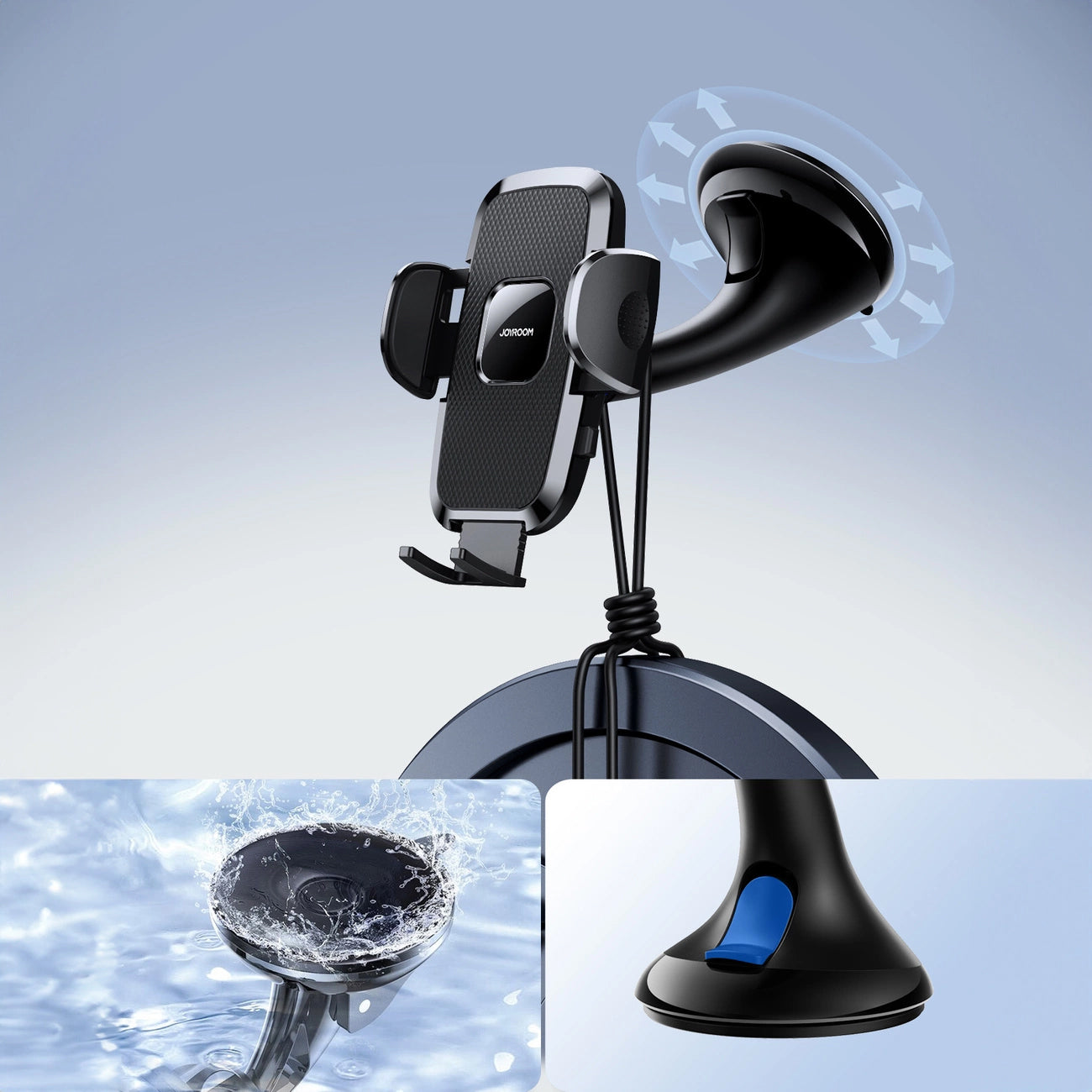 Bilholder Joyroom JR-ZS259 2in1, 4.7inch - 6.7inch, Sort