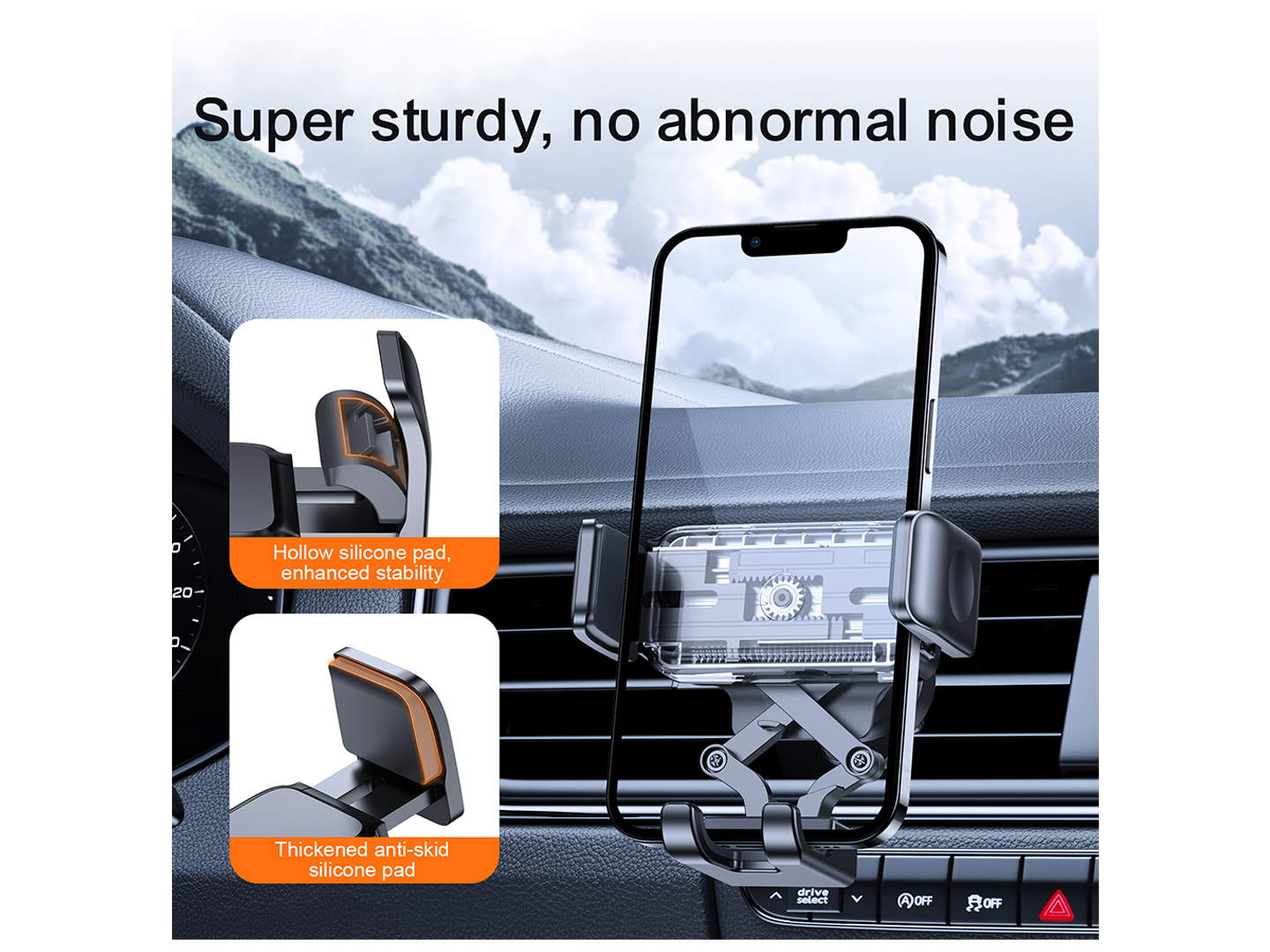 Bilholder Joyroom JR-ZS283 Vent, 4.7 tommer - 6.7 tommer, Sort