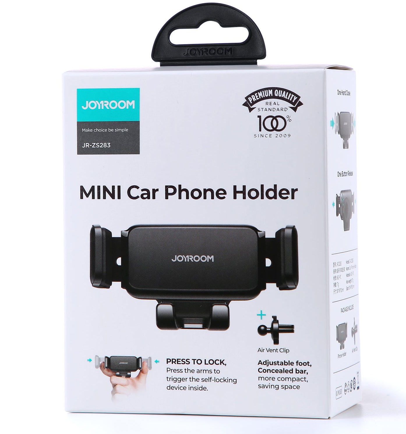 Bilholder Joyroom JR-ZS283 Vent, 4.7 tommer - 6.7 tommer, Sort