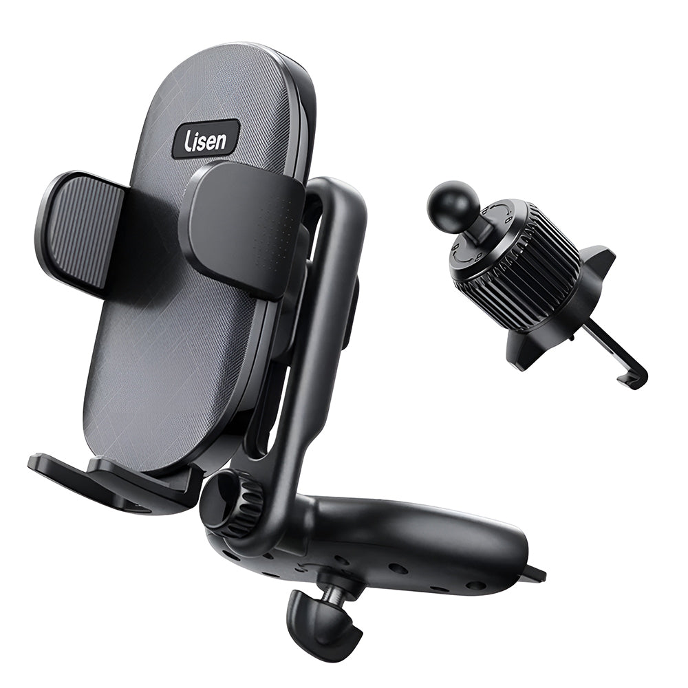 Bilholder Lisen 2in1, 4.7inch - 7.2inch, Sort YL0222040016