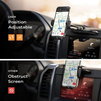 Bilholder Lisen 2in1, 4.7inch - 7.2inch, Sort YL0222040016