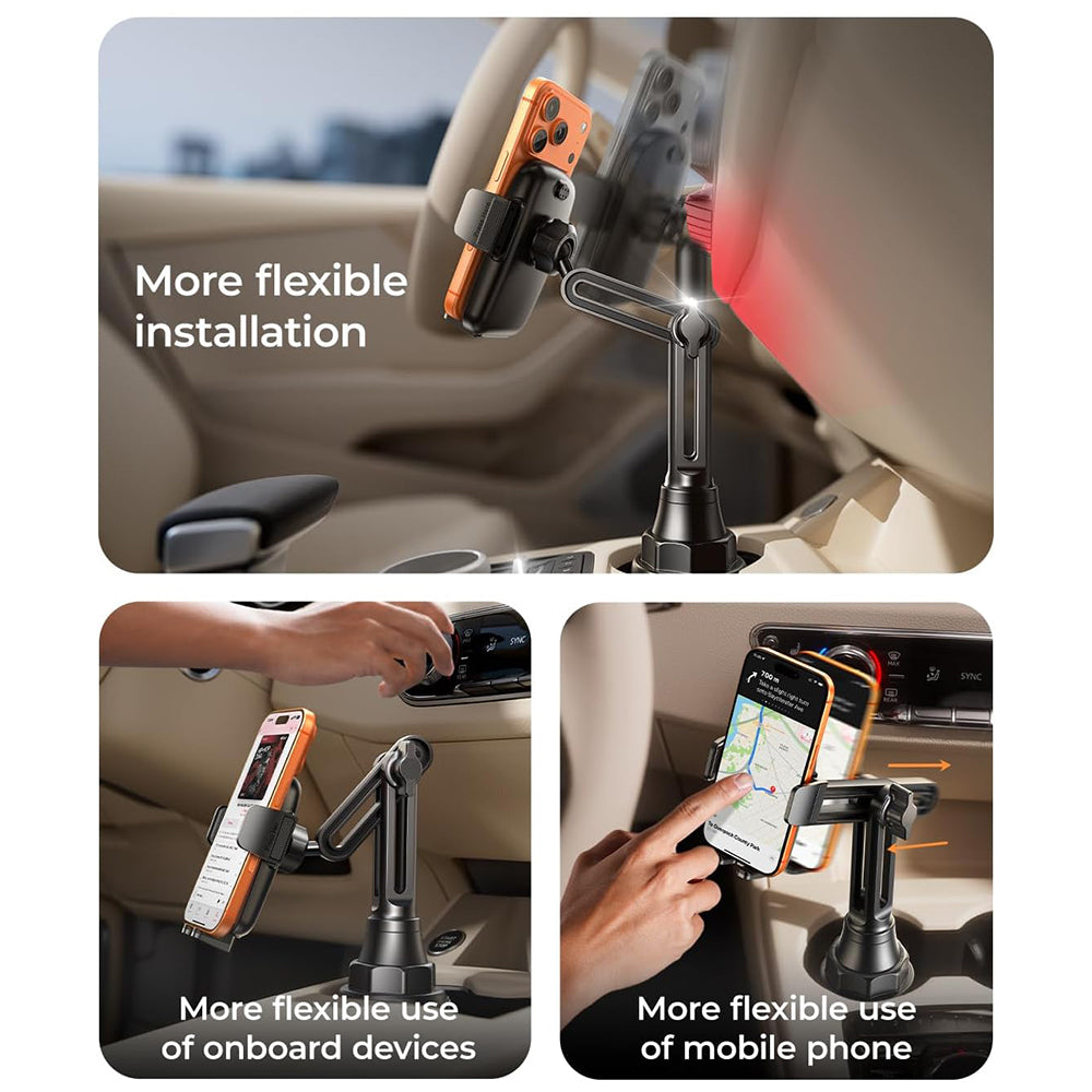 Lisen Bilholder til Telefon / Tablet, 4.5inch - 12.9inch, Sort YL0223070048