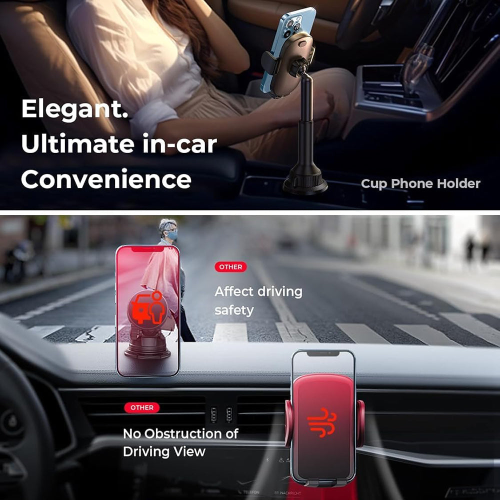 Lisen Bilholder, 4.7inch - 7.2inch, Sort YL0220100001