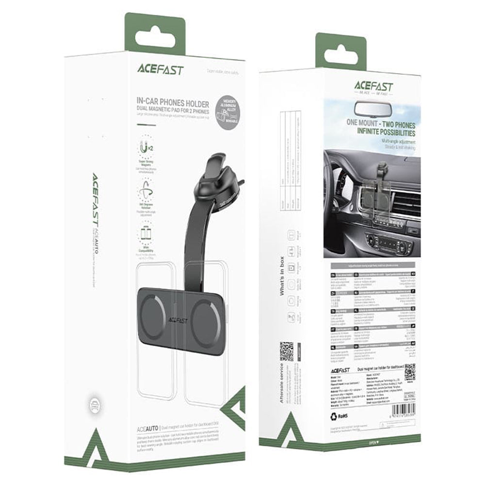 Magnetisk Bilholder Acefast D60, Universal, Sort