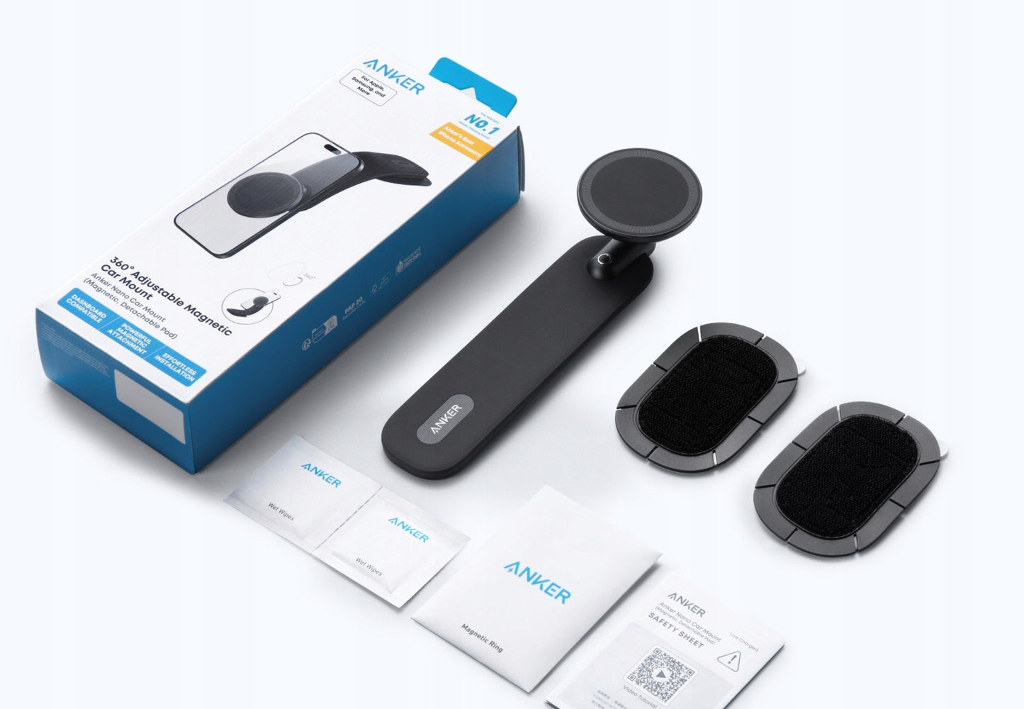 Magnetisk Bilholder Anker Nano, Universal, Sort A9110H11