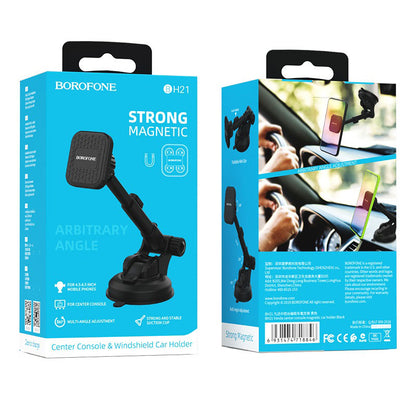Magnetisk Bilholder Borofone BH21 Vanda, Universal, Sort