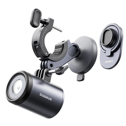 Baseus PrimeTrip cykelholder med lommelygte, universal, sort C12569000121-00