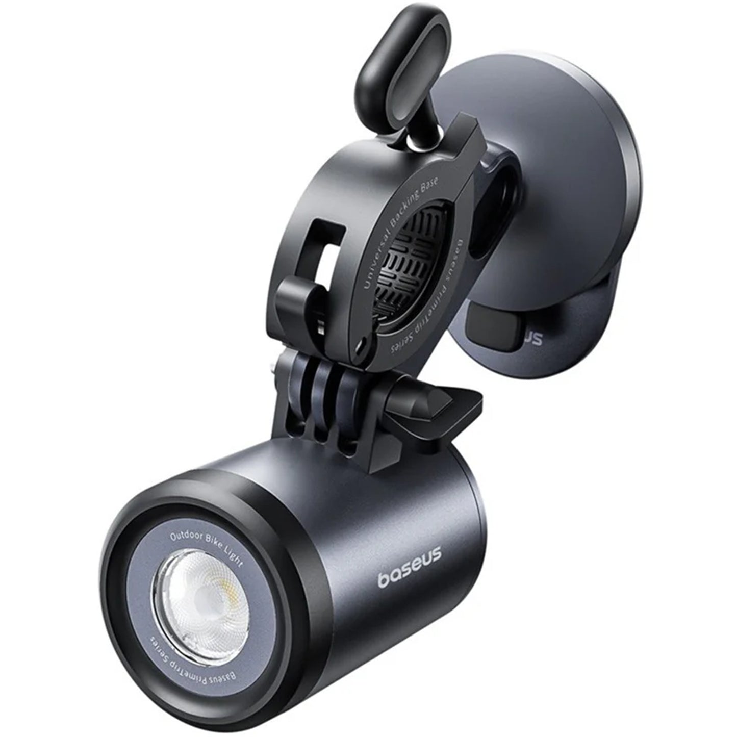 Baseus PrimeTrip cykelholder med lommelygte, universal, sort C12569000121-00