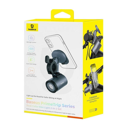 Baseus PrimeTrip cykelholder med lommelygte, universal, sort C12569000121-00