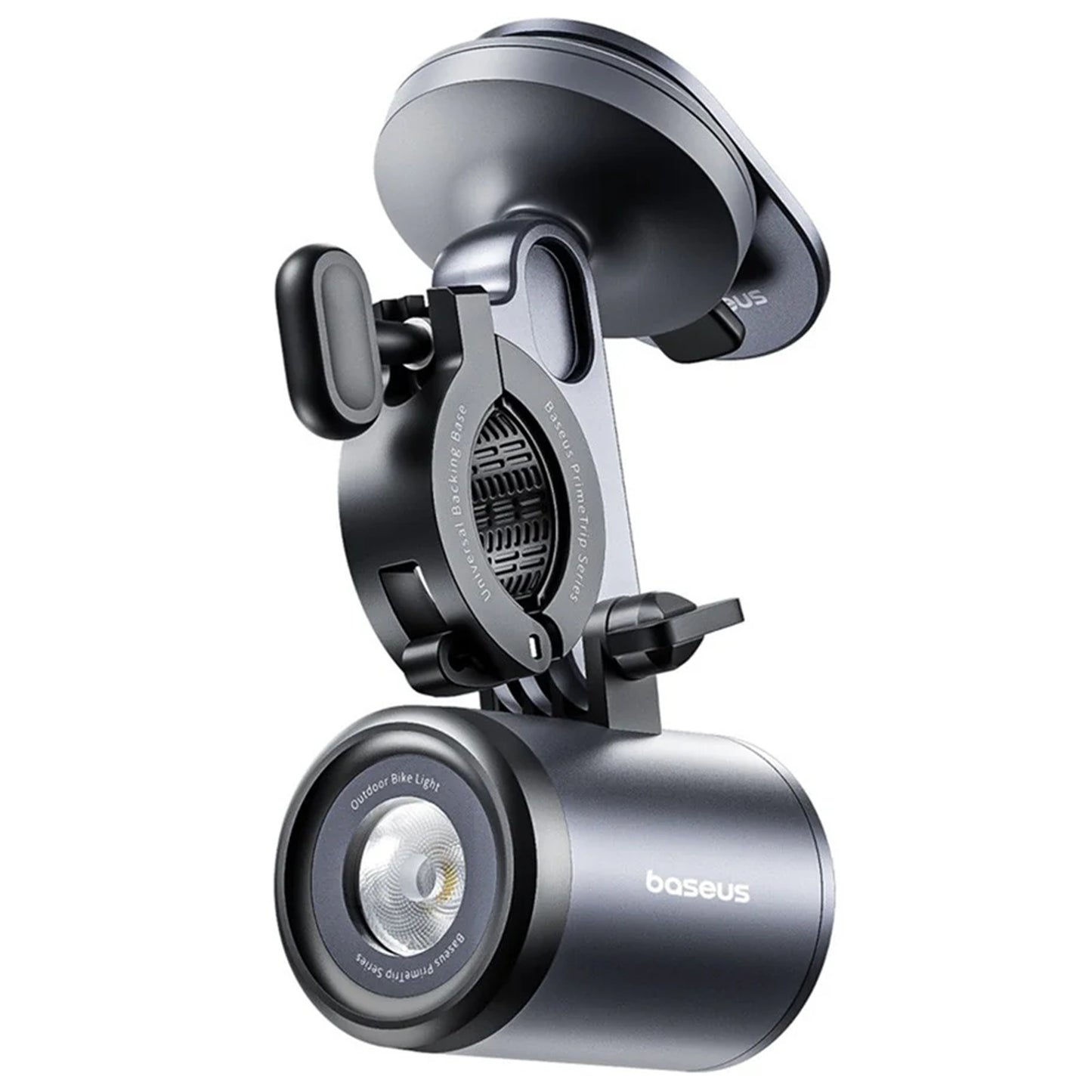 Baseus PrimeTrip cykelholder med lommelygte, universal, sort C12569000121-00