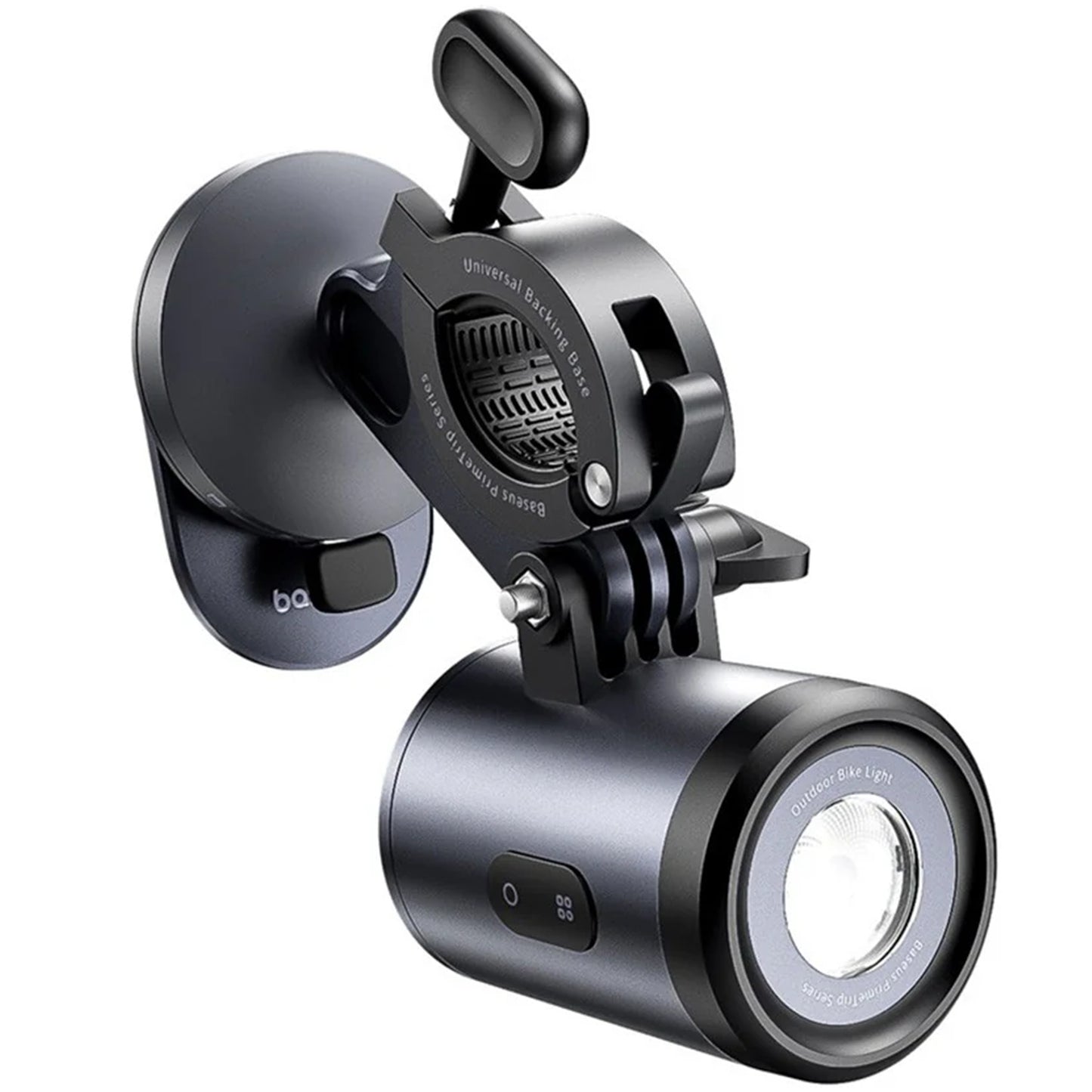 Baseus PrimeTrip cykelholder med lommelygte, universal, sort C12569000121-00