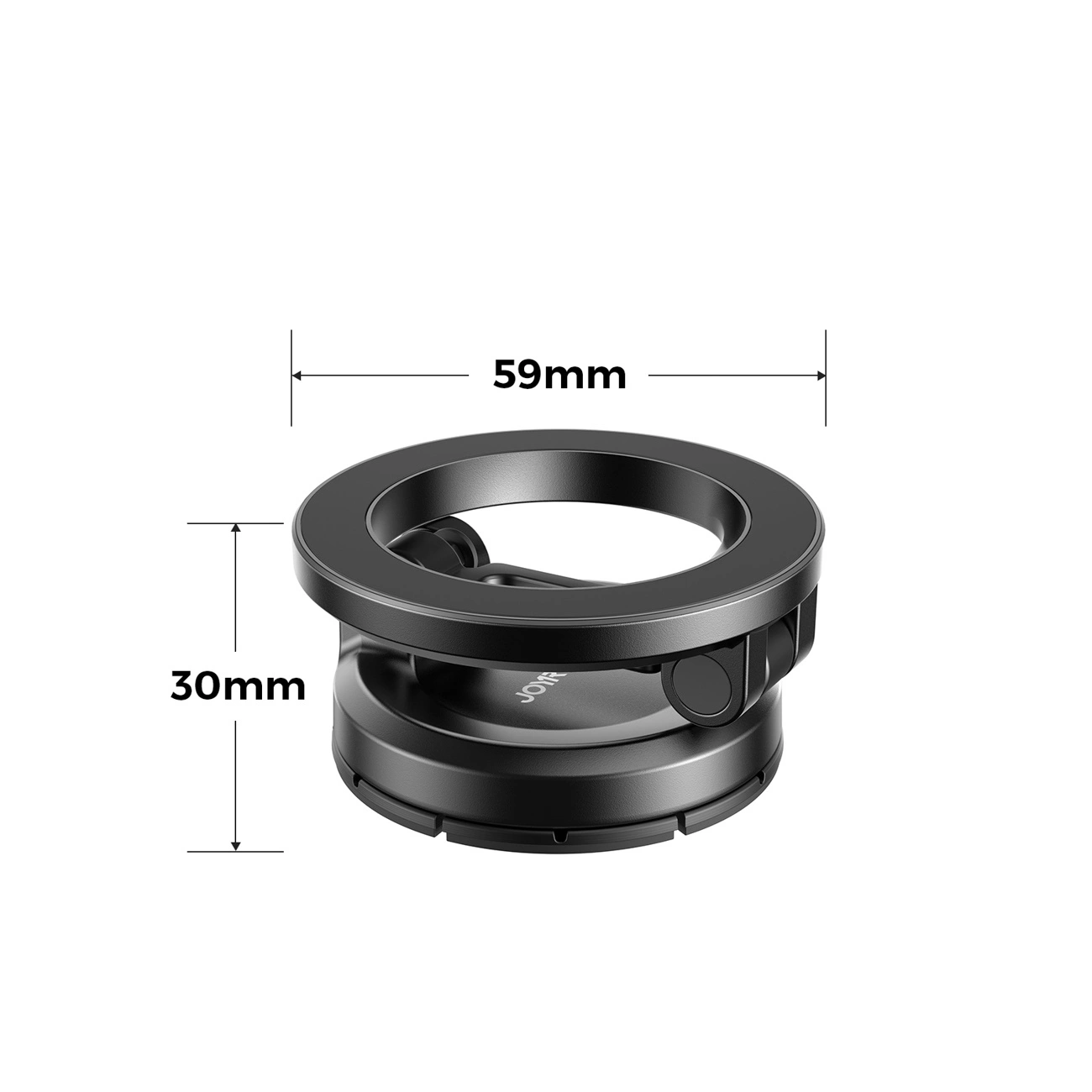 Joyroom JR-ZS505 Magnetisk Bilholder, 4,7 tommer - 7 tommer, Sort