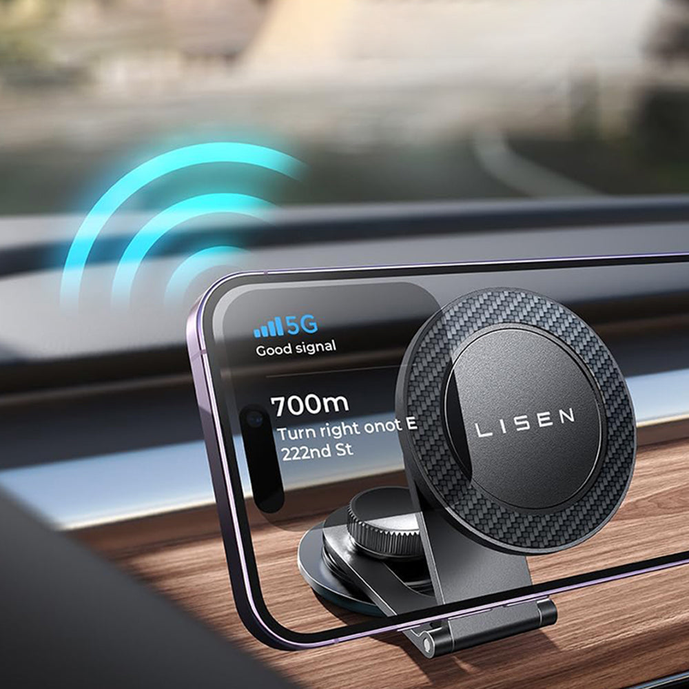 Magnetisk Bilholder Lisen, Universal, Sort YL0223050002