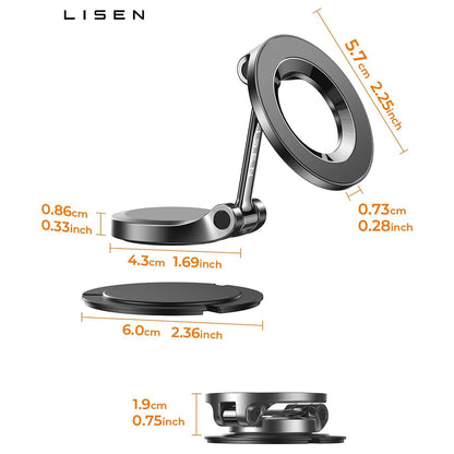 Lisen Magnetisk Bilholder, Universal, Sort YL0223080002