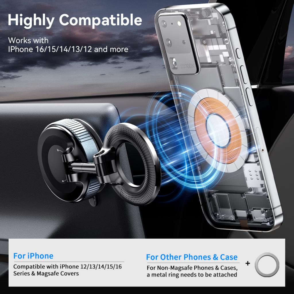 Magnetisk Bilholder XO Design C169, Universal, Sort