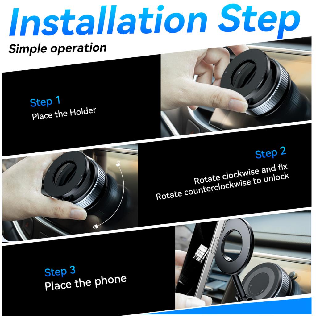 Magnetisk Bilholder XO Design C169, Universal, Sort