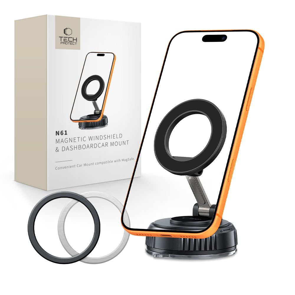 Magnetisk Bilholder Tech-Protect N61, Universal, Sort