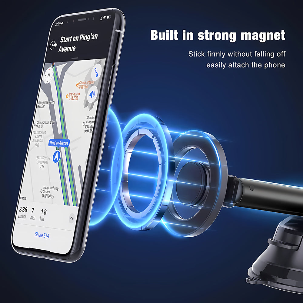 Techsuit S12 Magnetic Car Holder, Universal, Black