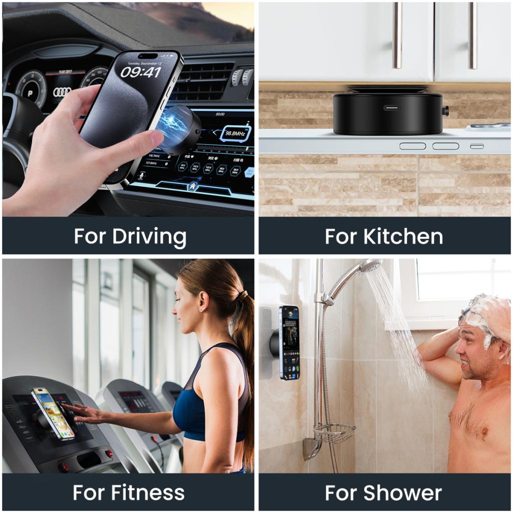 Magnetisk Bilholder XO Design C155, Universal, Sort