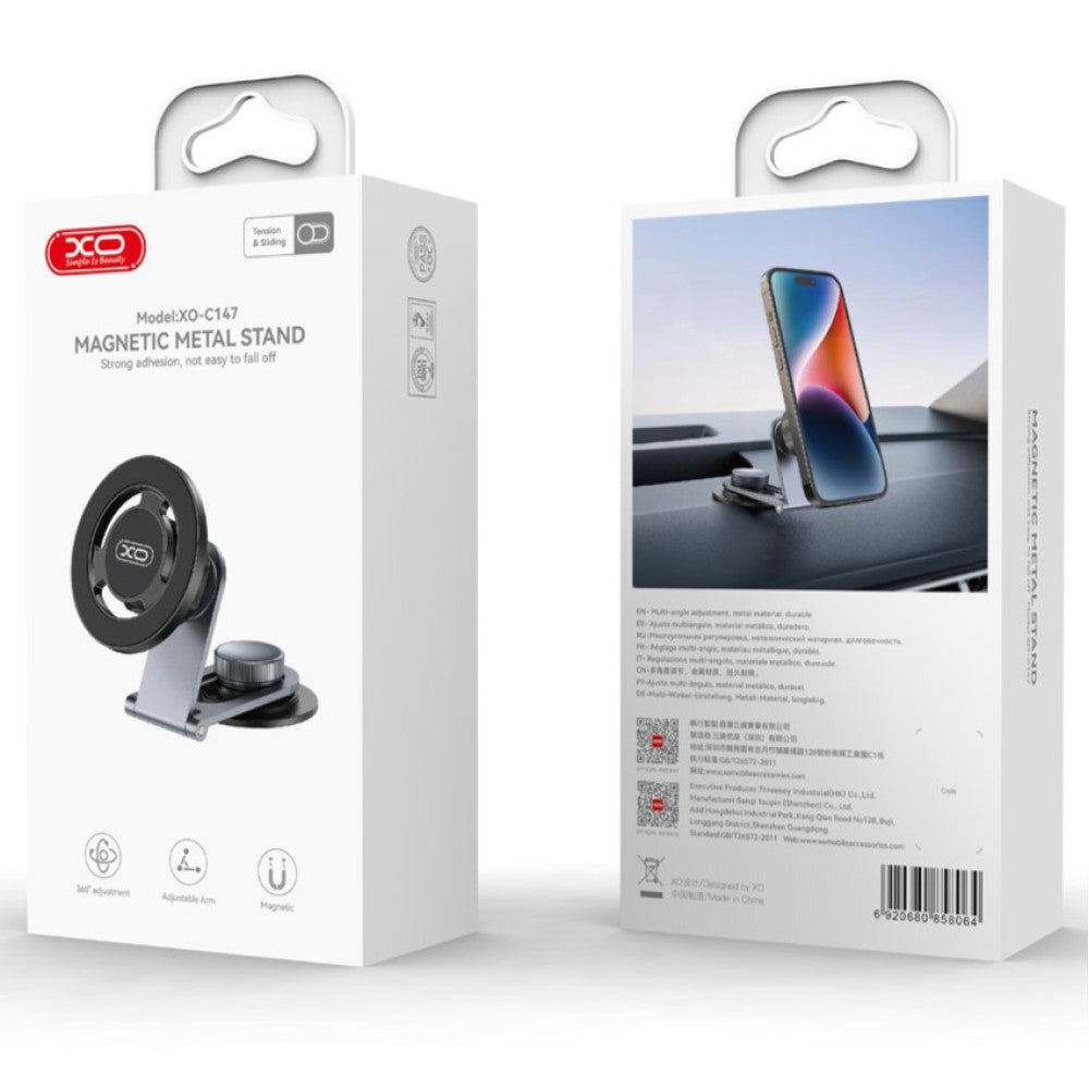 Magnetisk Bilholder XO Design C147, Universal, Grå