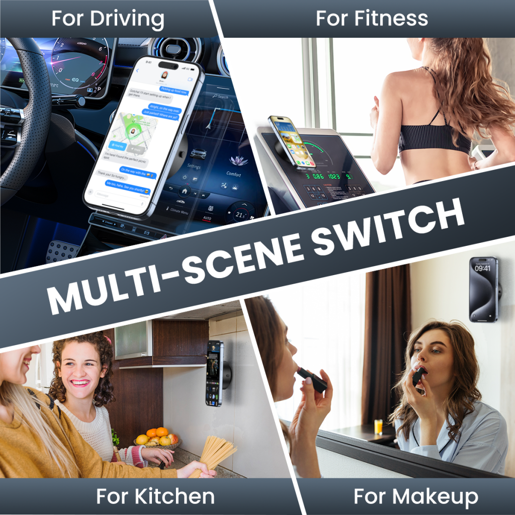 Magnetisk Bilholder XO Design C155, Universal, Sort