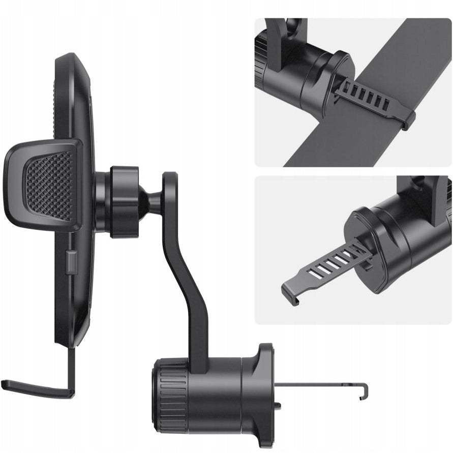 Bilholder Tech-Protect V8 Rotary Vent, Universal, Sort