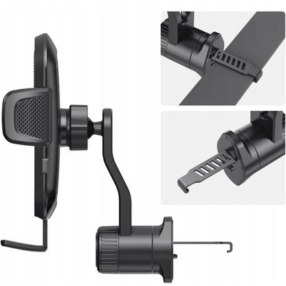 Bilholder Tech-Protect V8 Rotary Vent, Universal, Sort