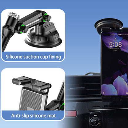 Techsuit ST1 Bilholder til Telefon / Tablet, 4.7inch - 12.9inch, Sort