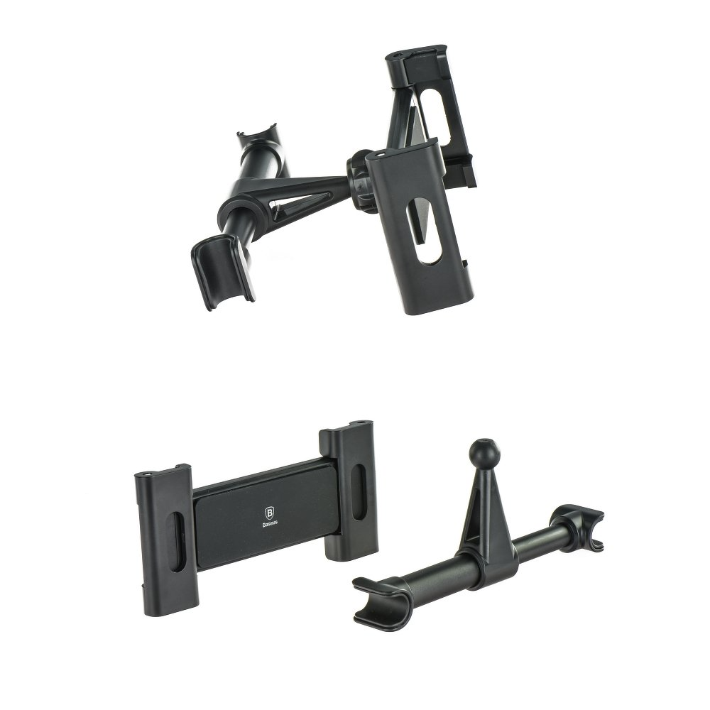 Baseus BackSeat nakkestøtteholder til bil til telefon/tablet, 4,7 tommer - 12,9 tommer, sort, genforseglet SUHZ-01