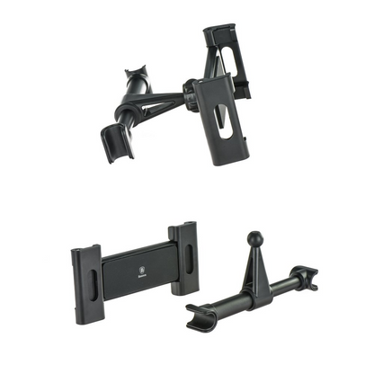 Baseus BackSeat nakkestøtteholder til bil til telefon/tablet, 4,7 tommer - 12,9 tommer, sort, genforseglet SUHZ-01