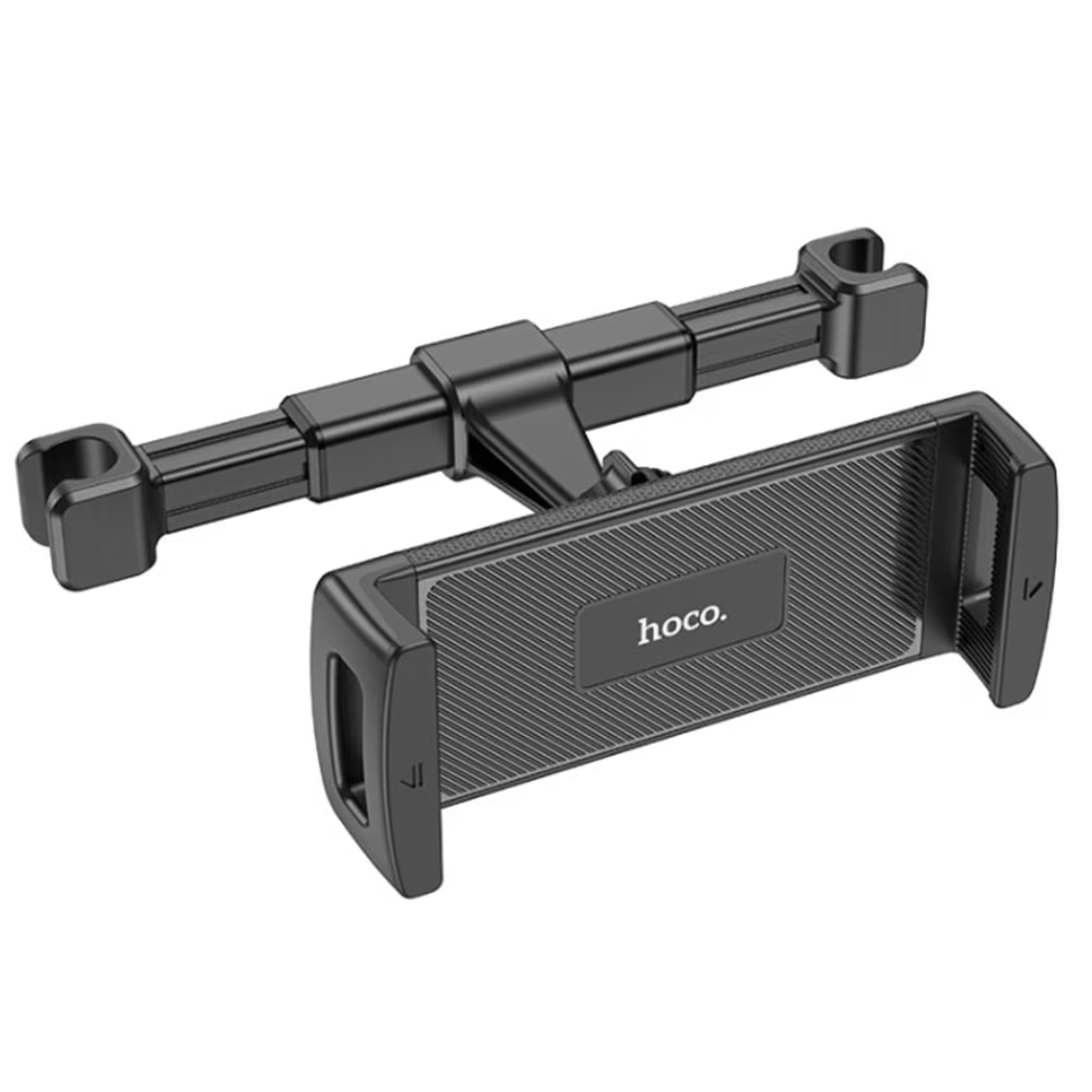 HOCO CA121 Bilhovedstøtteholder til Telefon / Tablet, 4.7inch - 10.5inch, Sort
