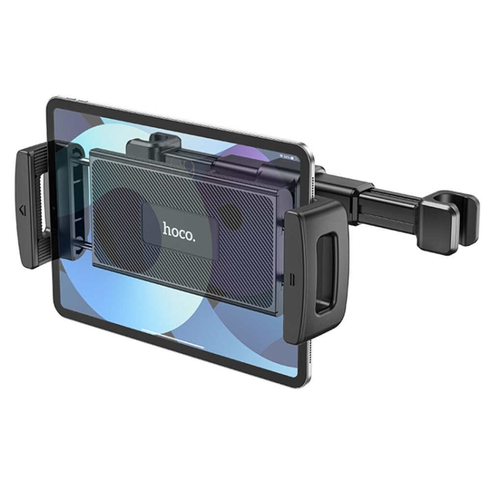 HOCO CA121 Bilhovedstøtteholder til Telefon / Tablet, 4.7inch - 10.5inch, Sort