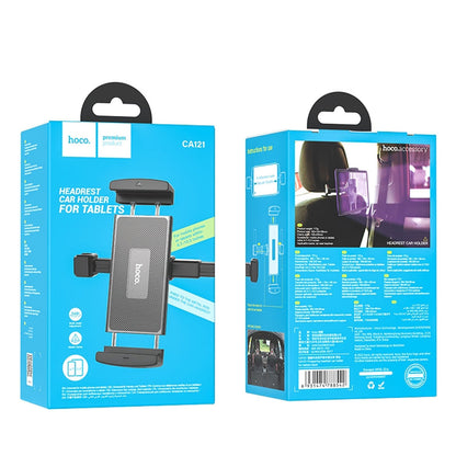 HOCO CA121 Bilhovedstøtteholder til Telefon / Tablet, 4.7inch - 10.5inch, Sort