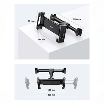 Bilhovedstøtteholder UGREEN LP160 (60108), 4.7 tommer - 12.9 tommer, Sort