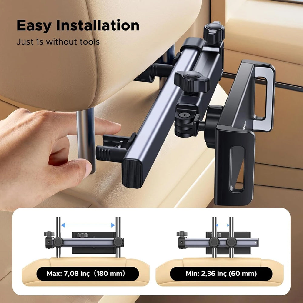 Bilhovedstøtteholder UGREEN LP904 (55443), 4.7 tommer - 9.8 tommer, Sort