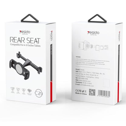 Bilhovedstøtteholder Yesido C29, 4 tommer - 10 tommer, Sort