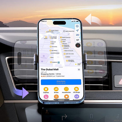 UGREEN LP120 Bilholder, 4.7 tommer - 7.2 tommer, Sort