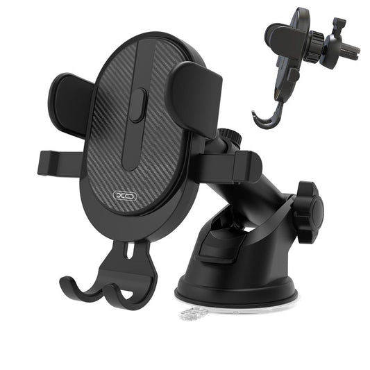 Bilholder XO Design C60 2in1, 4inch - 6inch, Sort