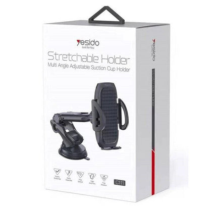 Yesido C111 Car Holder, 4.5inch - 6.8inch, Black