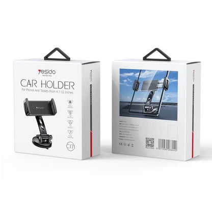 Bilholder Yesido C171, 4.7 tommer - 12 tommer, Sort